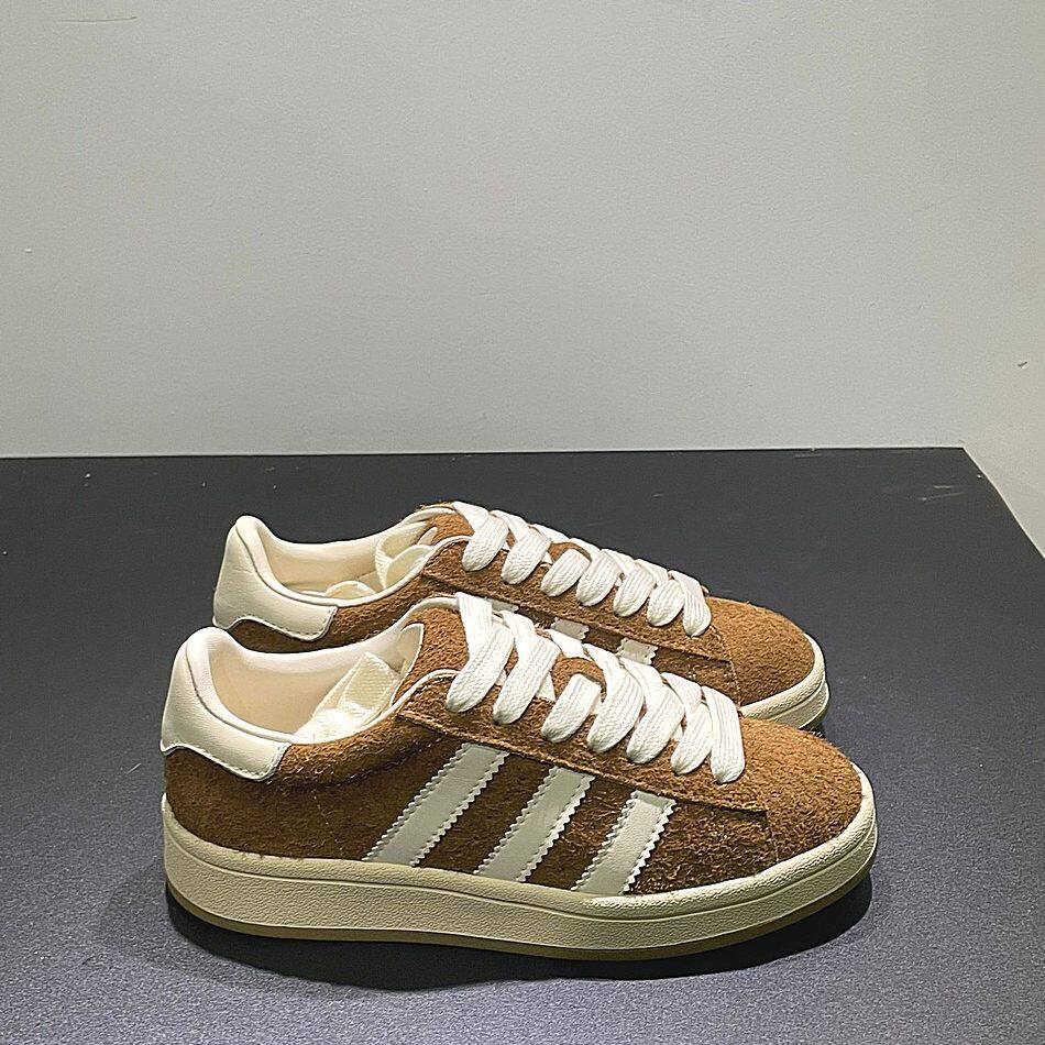 2026年秋新款欧货女鞋厚底真皮系带休闲鞋运动板鞋拼色德训鞋圆头
