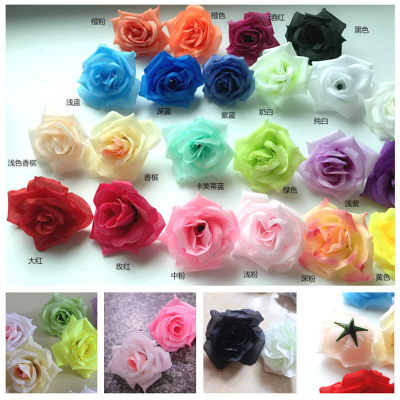 玫瑰花头工程花造型发饰手工DIY