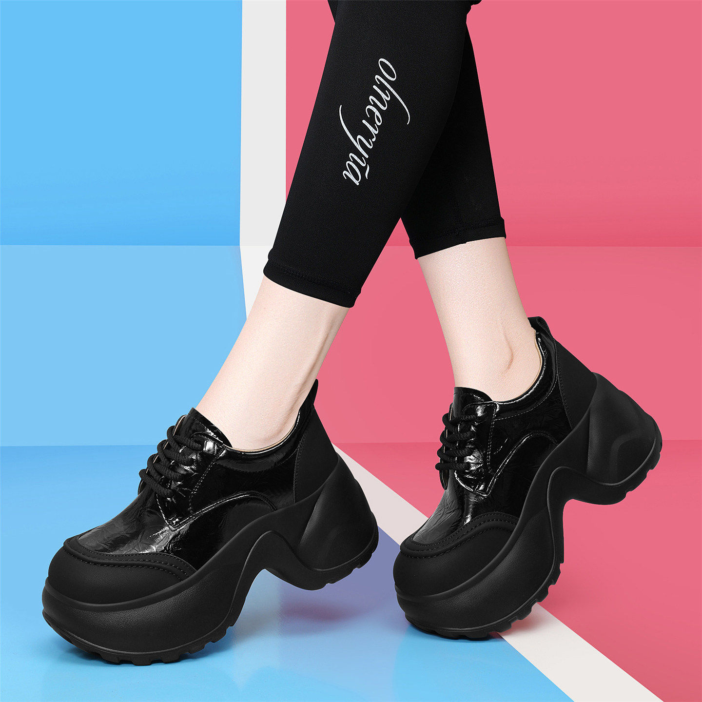 白色厚底松糕小皮鞋女2025夏春新款复古英伦风甜美配裙玛丽珍单鞋