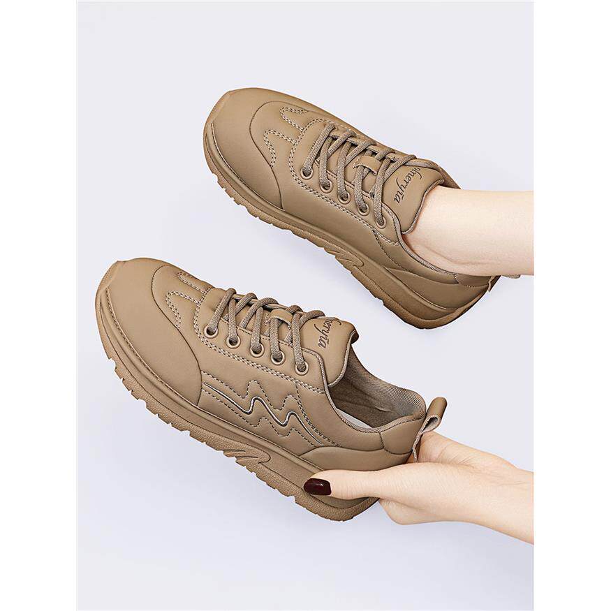 秋季颜值软底休闲鞋女2025新款平底防滑旅游鞋休闲健身舒适运动鞋