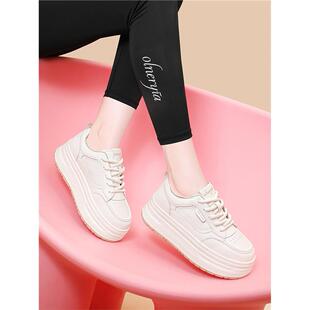 厚底老爹鞋女2025秋冬新款小白鞋内增高百搭运动休闲板鞋耐磨防滑