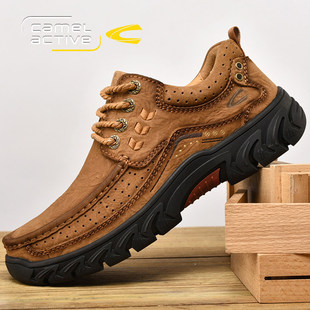 德国骆驼动感男鞋户外登山鞋防水防滑休闲鞋厚底真皮透气运动鞋潮
