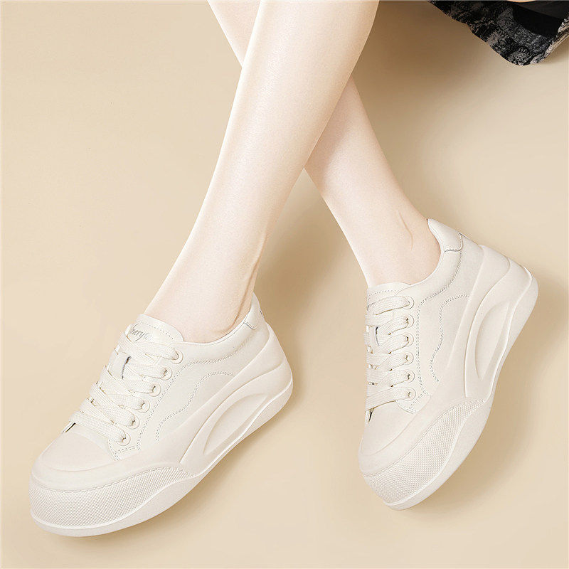 小白鞋女2025年夏季新款厚底增高百搭透气网纱舒适轻便网红运动鞋,女鞋,时尚休闲鞋,淘宝优惠券,粉丝福利购,淘宝优惠卷