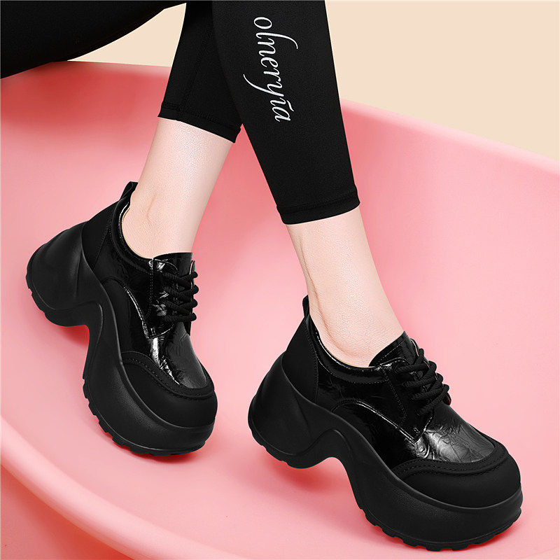 厚底真皮乐福鞋女2026新款春季复古增高英伦风女士单鞋百搭小皮鞋,女鞋,深口单鞋,淘宝优惠券,粉丝福利购,淘宝优惠卷