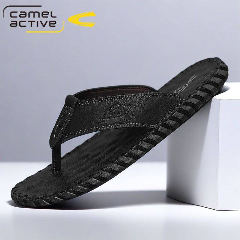 德国骆驼动感拖鞋男士外穿夏季品牌高端人字拖男夹趾防滑耐磨凉拖