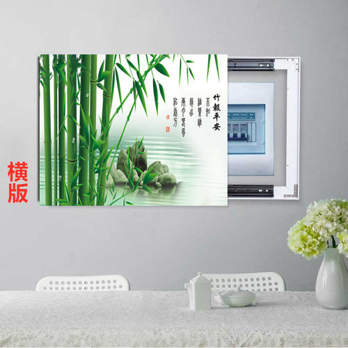 可推拉遮挡电表箱装饰画定制