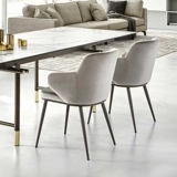 Прихожая Calligaris, импортированная из Италии, современный тканевый обеденный стул, повседневный простой кожаный стул со спинкой