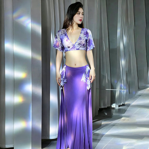 舞娘印花性感夏季款显瘦
