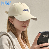 外贸跨境厂家直供棒球帽女刺绣字母百搭鸭舌帽夏季 遮阳户外运动
