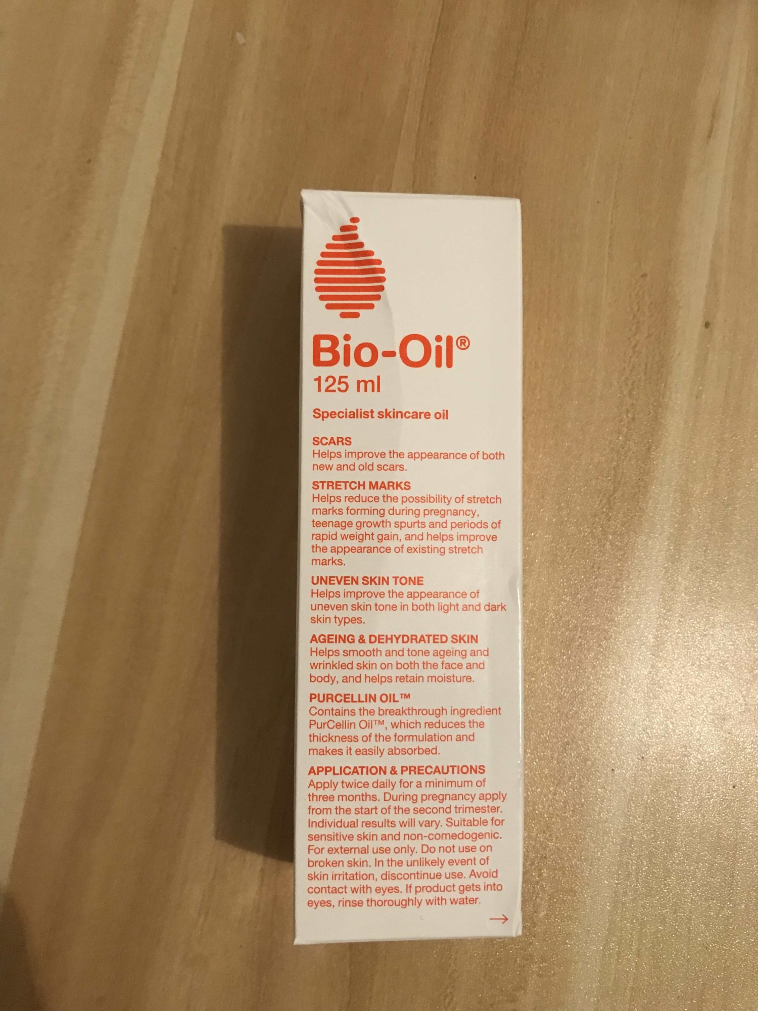 新包装有盒外盒微微瘪！bio-oil预防妊娠纹百洛油bio痘疤印