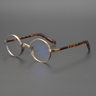 日本珍藏约翰列侬同款小圆框民国风复古眼镜超轻小脸高度数眼镜架