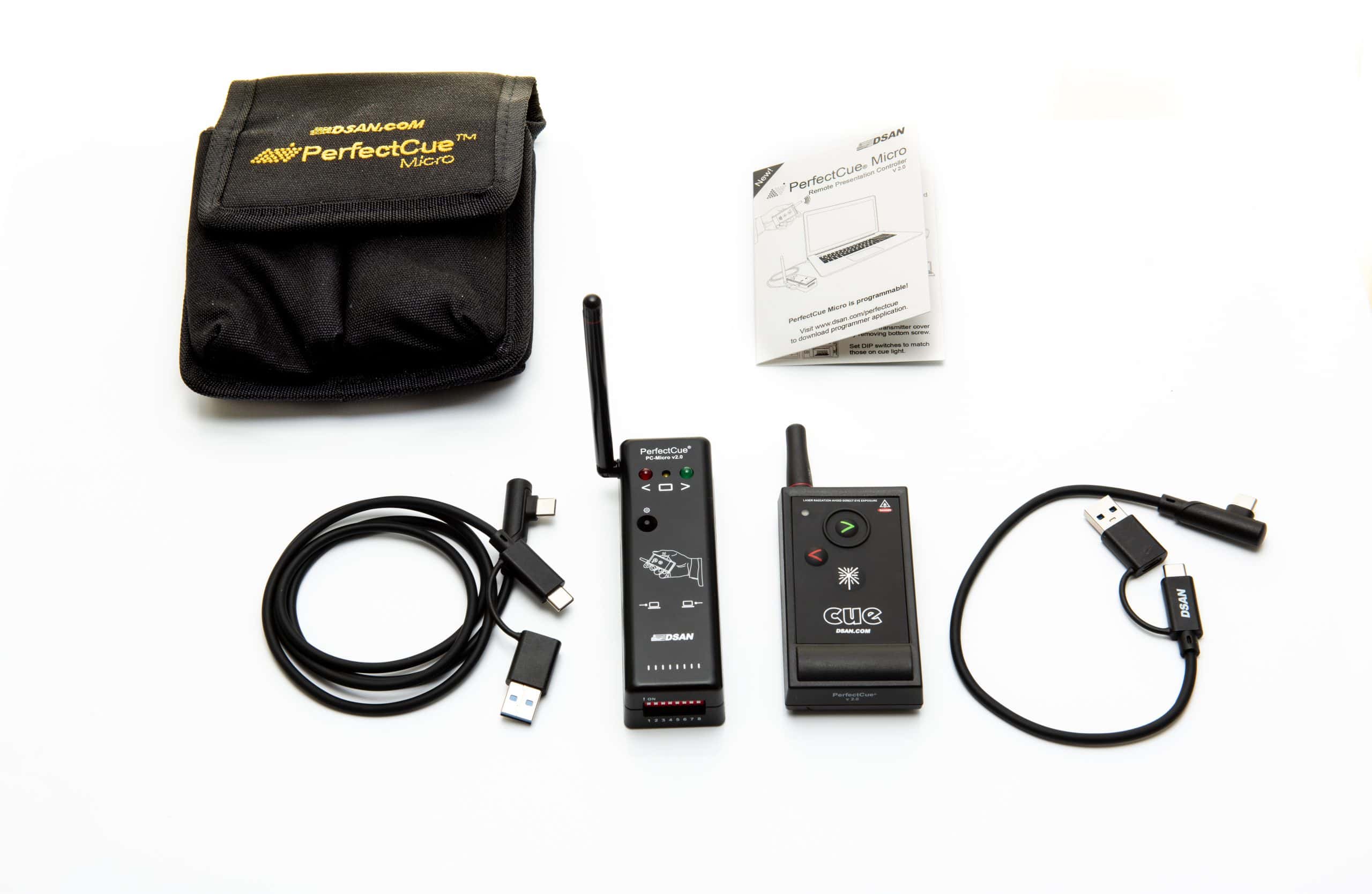 新一代micro高端翻页器ppt神器美国进口一拖二cuelights电教鞭