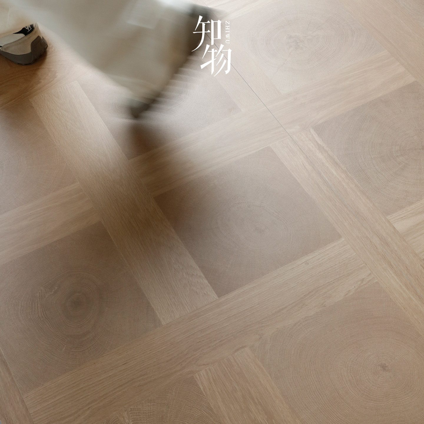 年轮方格木纹砖仿木地板瓷砖中古别墅客厅卧室厨房全屋通铺地砖