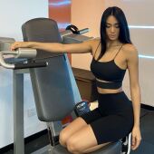 AKIYO新款 吊带 纯色运动一体带胸垫内衣健身女不对称内搭瑜伽修身