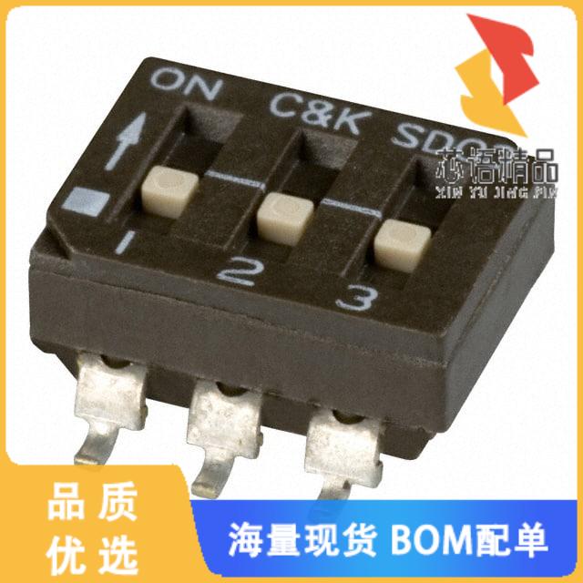 全新SD03H0SB原装(SWITCH SLIDE DIP SPST 100MA 25V)正品