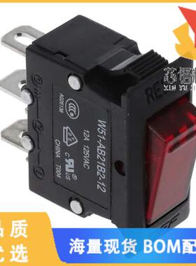 全新W51-AB21B2-12原装(CIR BRKR THRM 12A 125VAC 5