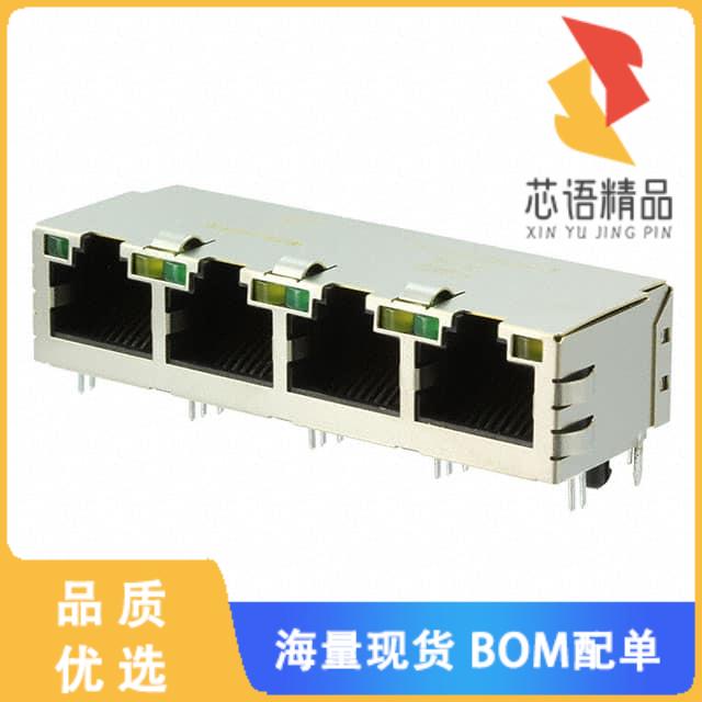 全新5-6610165-1原装(CONN JACK 4PORT 100 BASE-T)正品