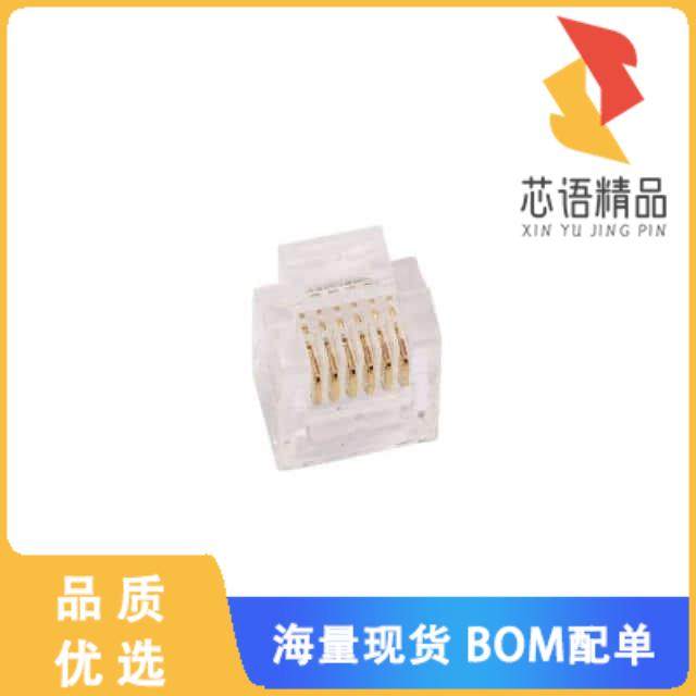 全新MHRJ126P6CR原装(6P6C UNSHIELDED PLUG ROUND C