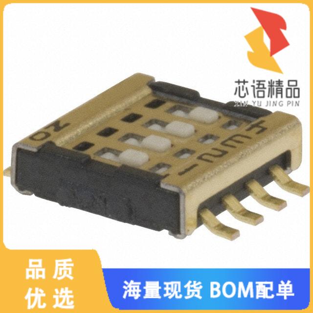 全新CVS-04TB-1原装(SWITCH SLIDE DIP SPST 100MA 6