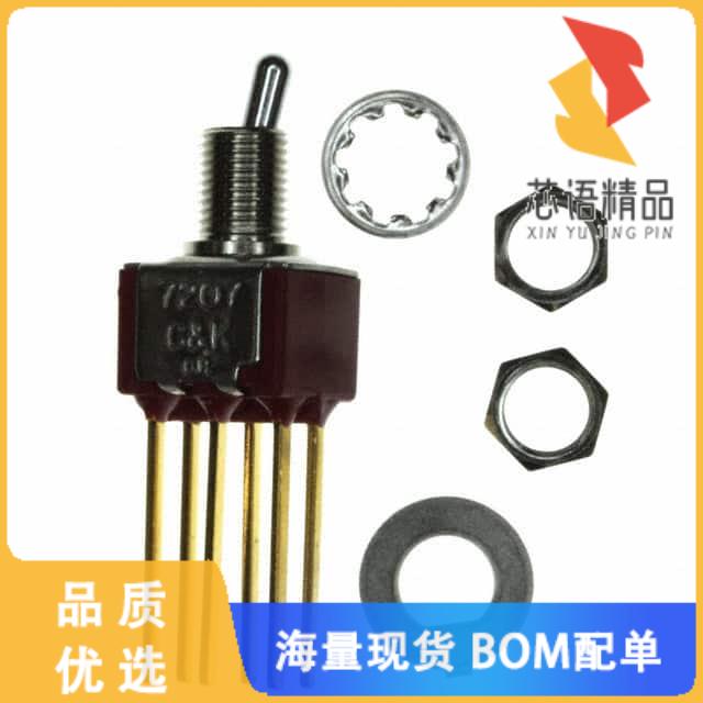 全新7207MHWBE原装(SWITCH TOGGLE DPDT 0.4VA 20V)正品