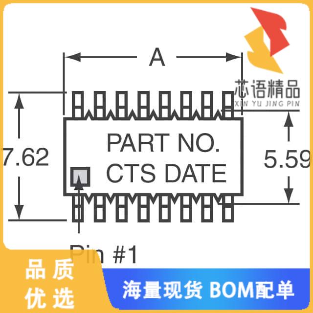 全新768143111GP原装(RES ARRAY 7 RES 110 OHM 14SO