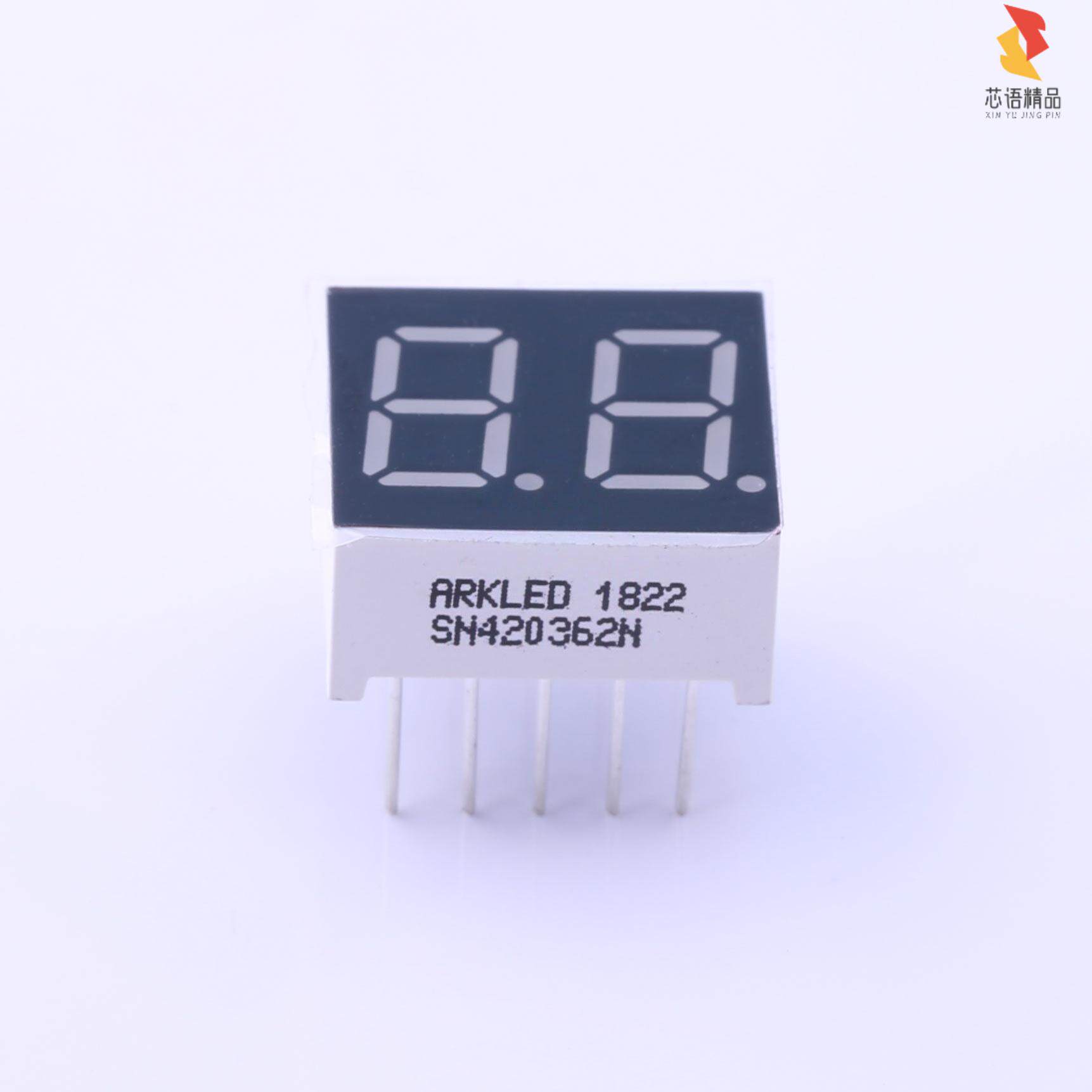 SN420362N「0.36英寸2位数码管显示 共阴极 红色 633nm属于什么档次？