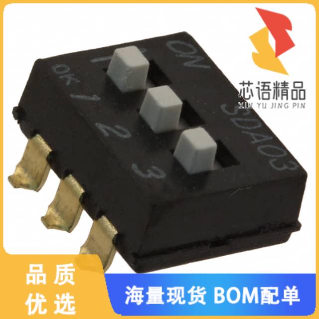 全新SDA03H1SBD原装(SWITCH SLIDE DIP SPST 25MA 24