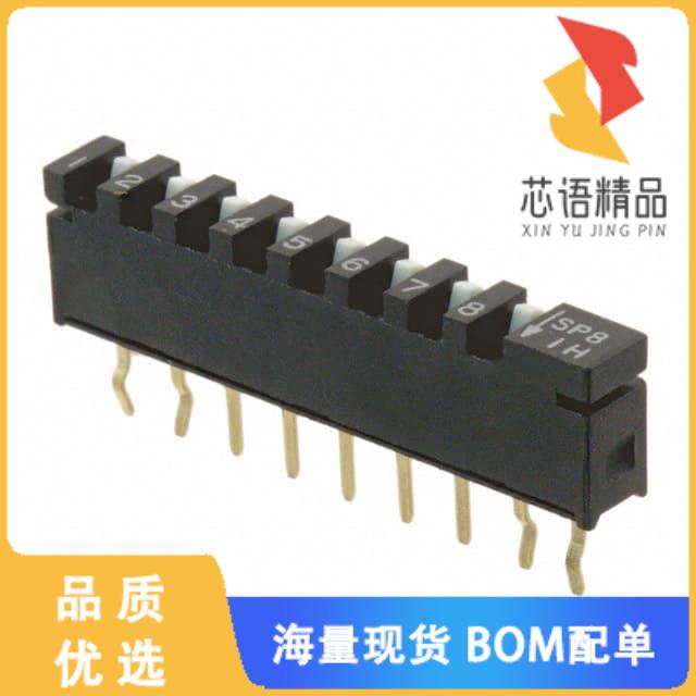 全新SPA08B原装(SWITCH SLIDE DIP SPST 10MA 20V)正品