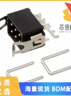 全新M80-6660642原装(CONN HEADER SMD R/A 6POS 2MM)正品