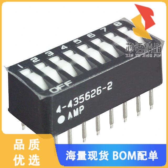 全新9-435626-2原装(SWITCH ROCKER DIP SPST 25MA 2