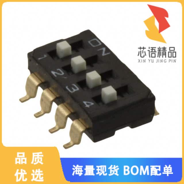 全新A6S-4104-PH原装(SWITCH SLIDE DIP SPST 25MA 2