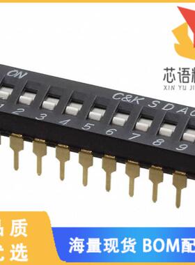 全新SDA09H0BD原装(SWITCH SLIDE DIP SPST 25MA 24V)正品