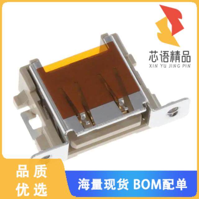 全新5353928-1原装(CONN RCP USB2.0 TYPEA PNL MNT