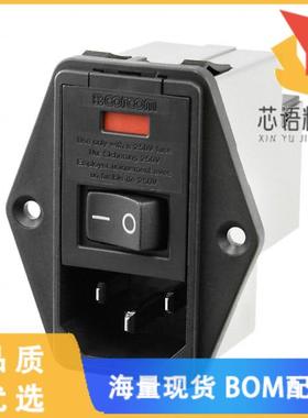 全新2-6609104-9原装(PWR ENT MOD RCPT IEC320-C14