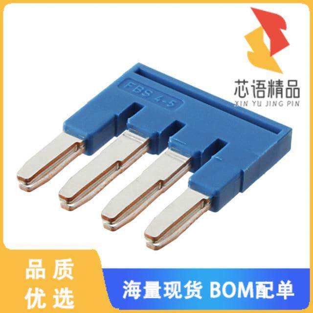 全新3036893原装(JUMPER TERM BLK 4POS FLAT PIN)正品