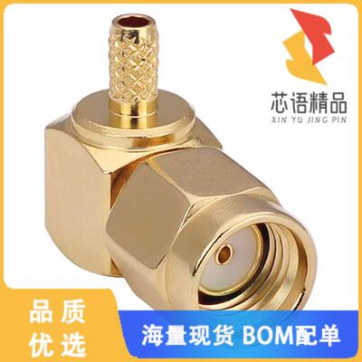 全新CONREVSMA012-G原装(CONN RPSMA PLUG R/A 50OHM