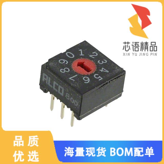 全新1825007-6原装(SWITCH ROTARY DIP BCD 0.40VA 2
