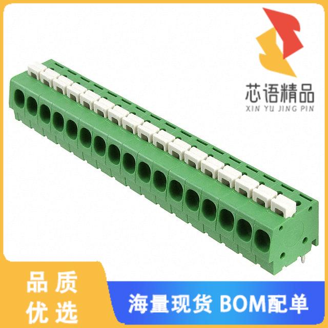 全新1-1986711-7原装(TERM BLK 17P SIDE ENTRY 5MM