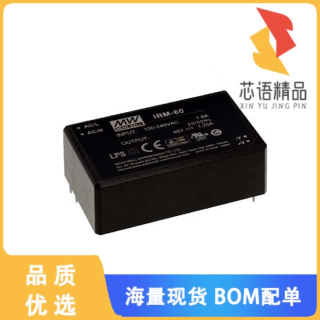全新IRM-60-12原装(AC/DC CONVERTER 12V 60W)正品