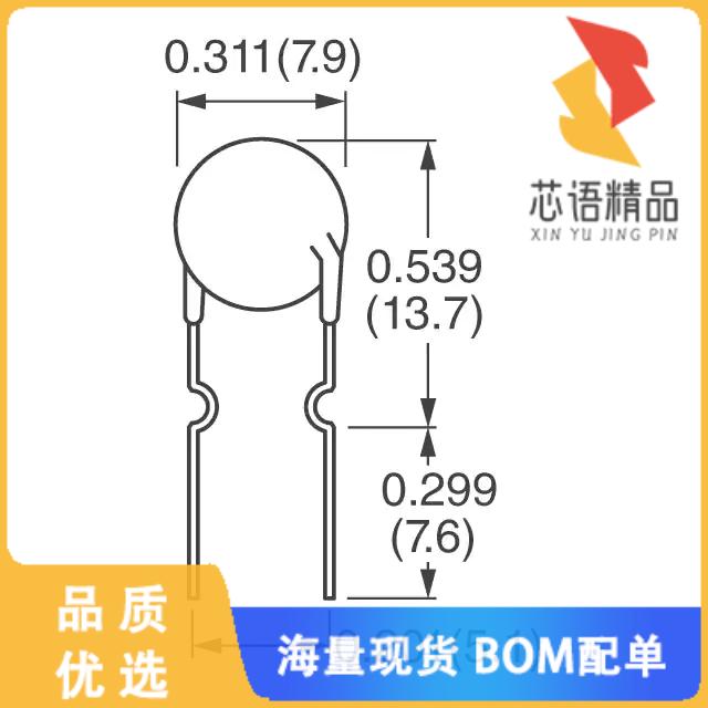 全新72R050XPR原装(PTC RESET FUSE 72V 500MA RADIA