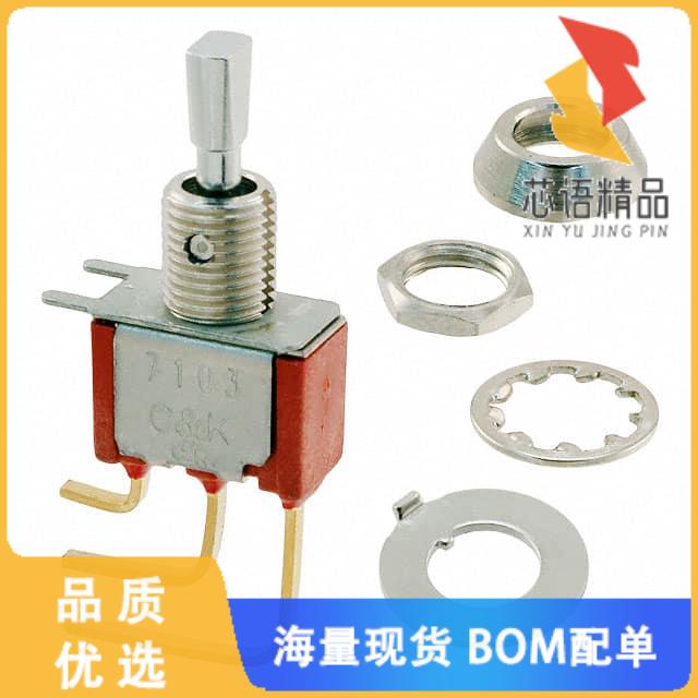 全新7103P4DAV2BE原装(SWITCH TOGGLE SPDT 0.4VA 20
