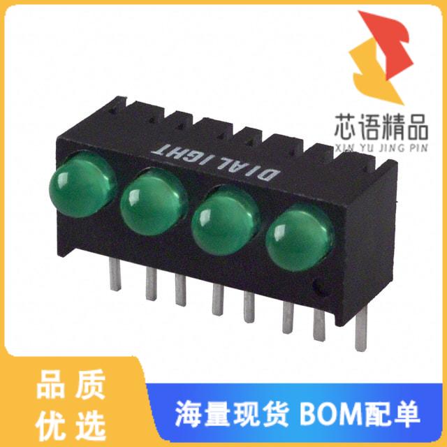 全新5510207004F原装(LED 3MM QUAD HI EFF GREEN PC