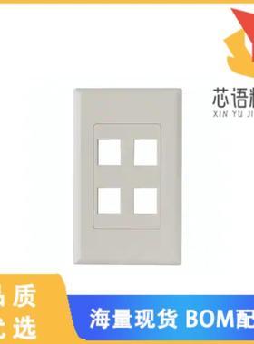 全新FPDS4-FW原装(SCREWLESS DECORA 4 PORT FACEPLA