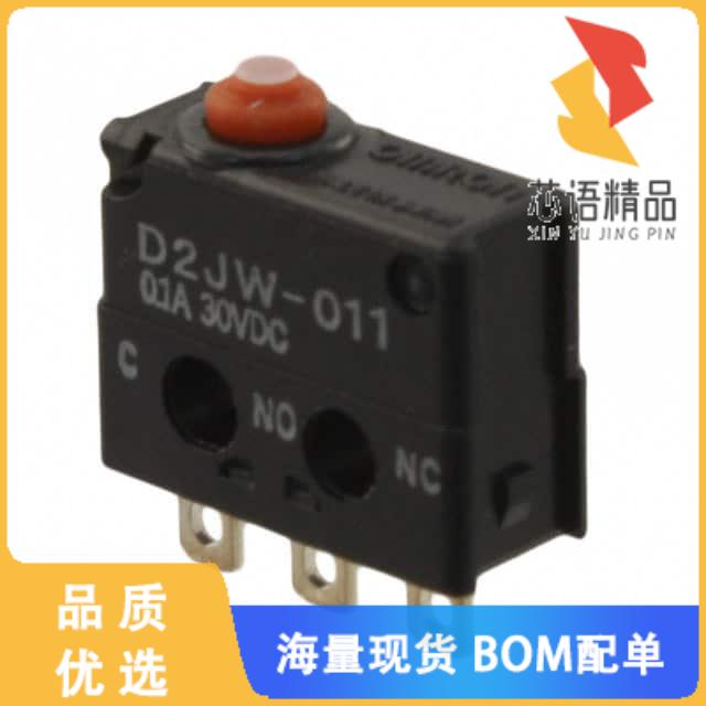 全新D2JW-011原装(SWITCH SNAP ACT SPDT 100MA 30V)正品