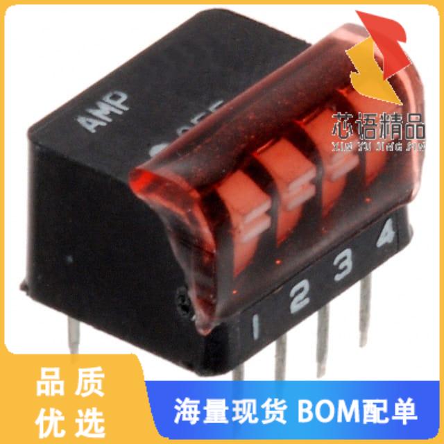 全新1-5435802-5原装(SWITCH PIANO DIP SPST 25MA 2