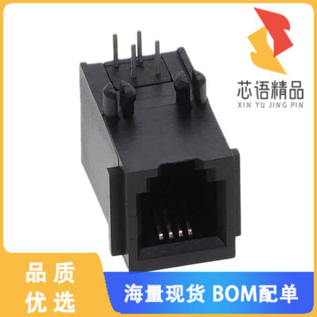 全新SS-6444-FLS原装(CONN MOD JACK 4P4C R/A UNSHL