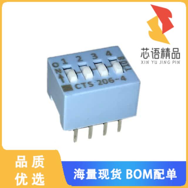 全新206-4S原装(SWITCH SLIDE DIP SPST 50MA 24V)正品