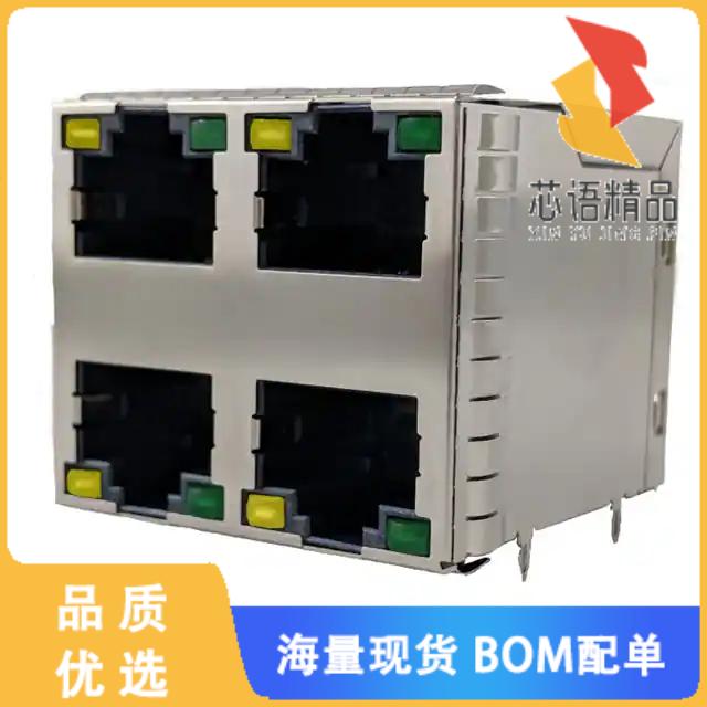 全新RJE4W4887411原装(8P8C, RA, CAT5E, STACKED 2X