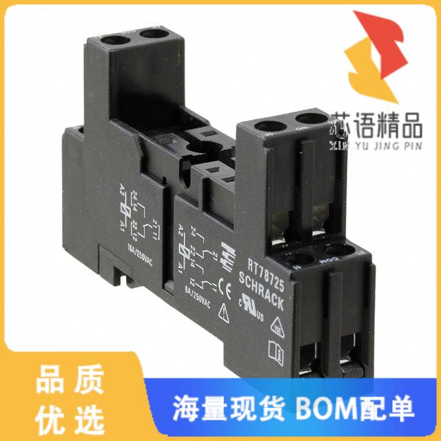 全新1860306-1原装(RELAY SOCKET 8 POSITION DIN RA