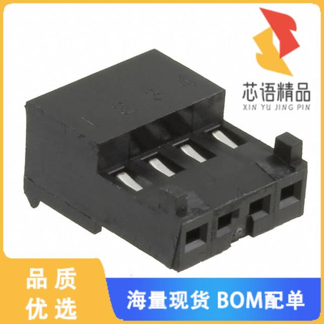 全新3-644312-4原装(CONN RCPT 4POS IDC 24AWG TIN)正品